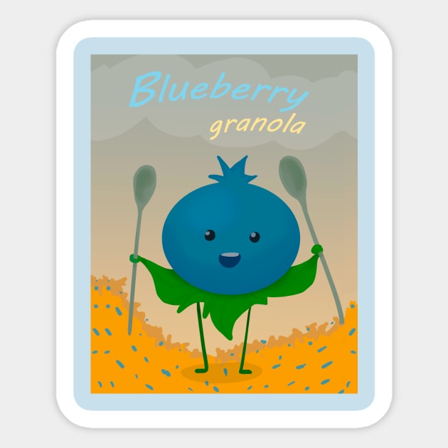 BlueBerry granola Sticker by VictorB